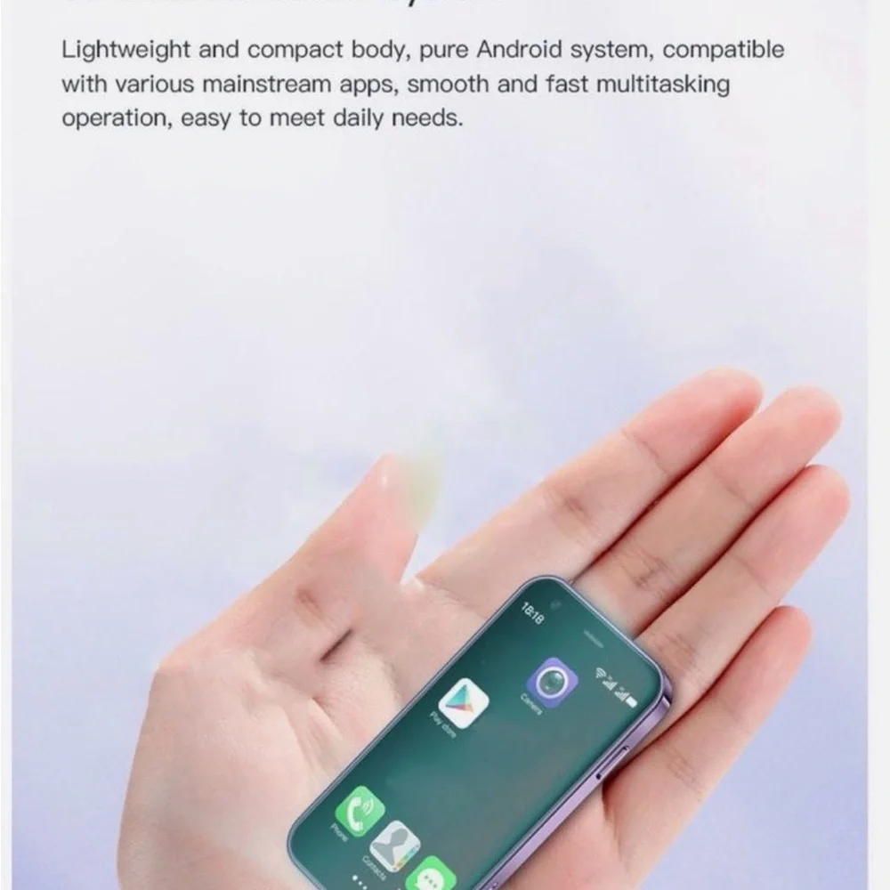 Purple Smartphone with Triple Camera